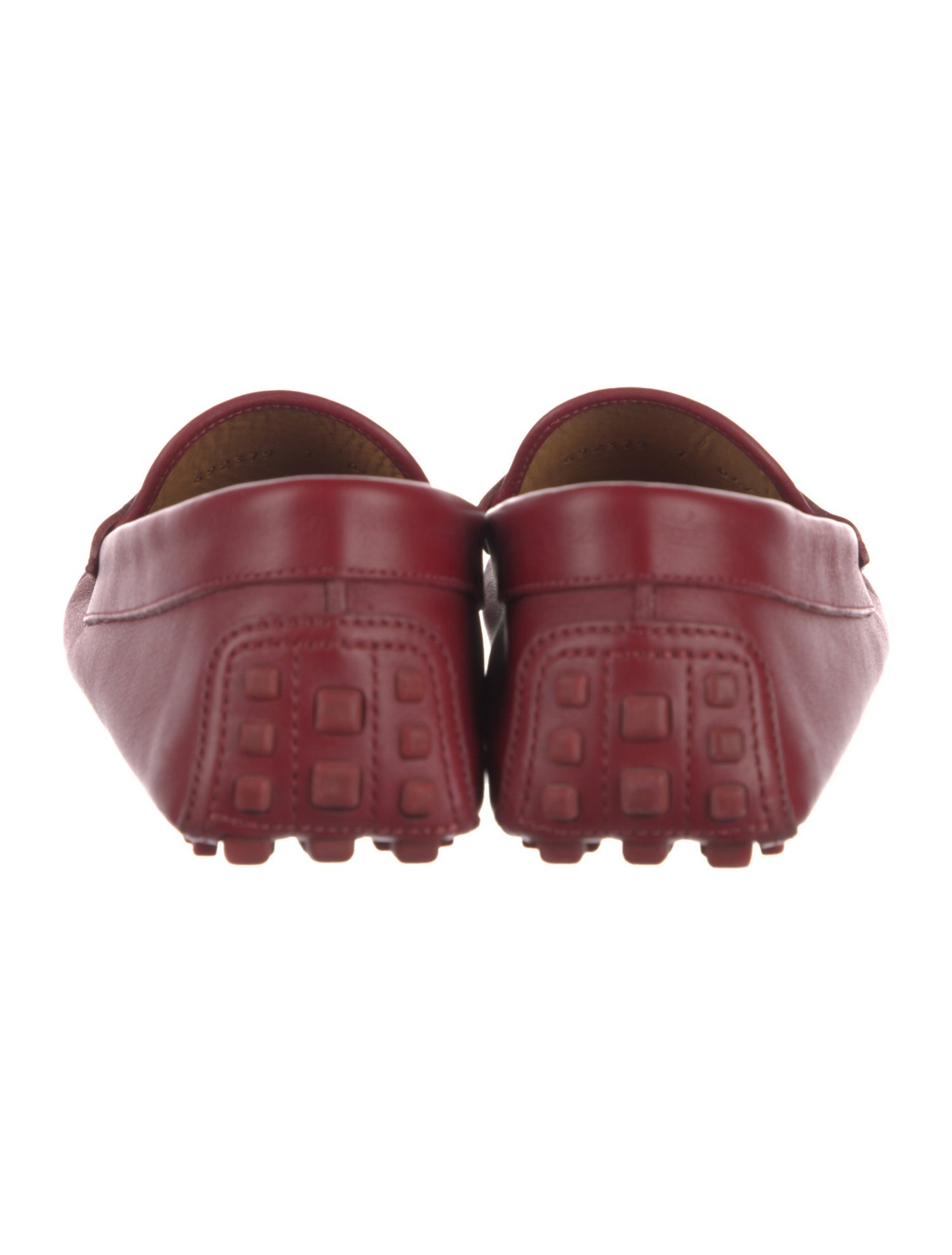 Gucci Interlocking G Logo Leather Drivers